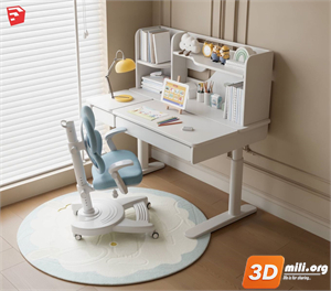 Kid's table and chairs Skp Files 